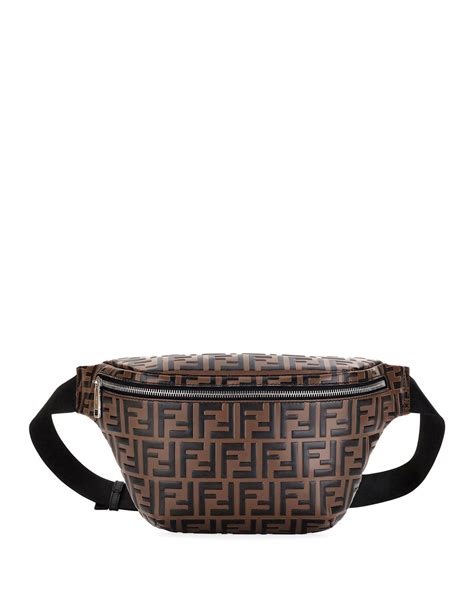 fendi fanny pack neiman marcus|Fendi FF Embossed Leather Belt Bag/Fanny Pack .